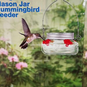 Mason Jar Hummingbird Feeder