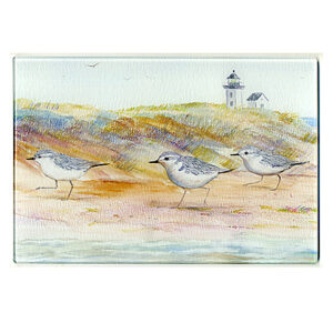 Glass Cutting Board - Sanderlings