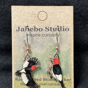 Red-Headed Woodpecker Earrings