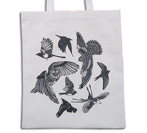 Owl & Birds Tote Bag