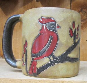 Stoneware Cardinal Mug