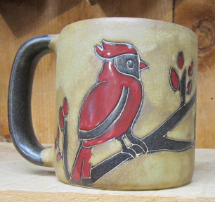 Stoneware Cardinal Mug