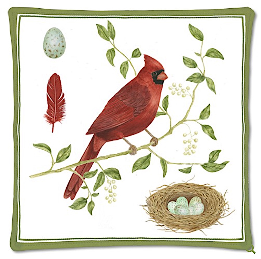 Cardinal With Nest Hot Pad